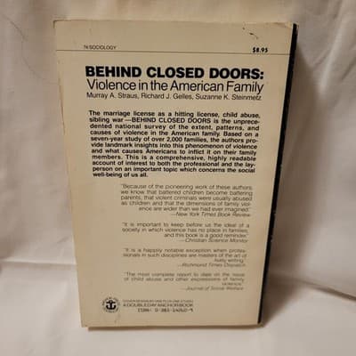 Behind Closed Doors Violence in the American Family 1981 Anchor Paperback - Thumbnail 7