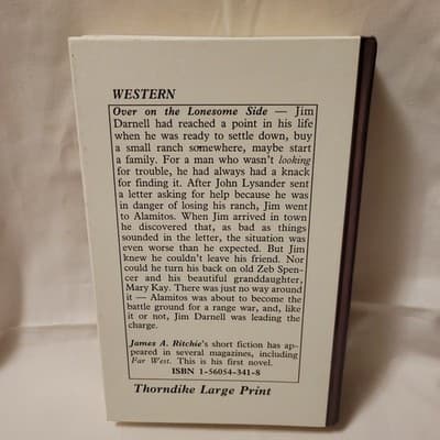Over on the Lonesome Side James A Ritchie 1992 HC Thorndike Large Print Western - Thumbnail 3
