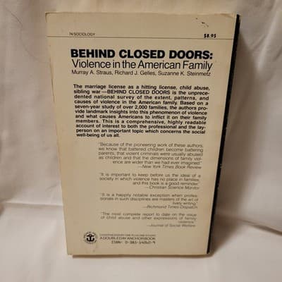 Behind Closed Doors Violence in the American Family 1981 Anchor Paperback - Thumbnail 8