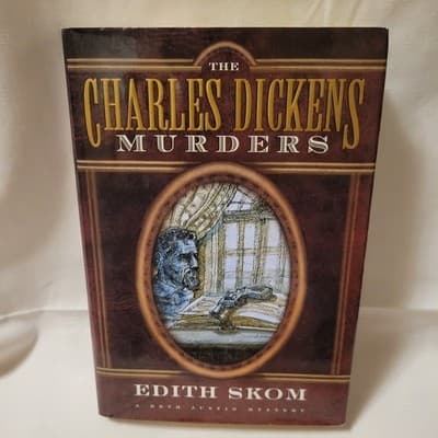 Charles Dickens Murders by Edith Skom 1998 Hardcover Clean - Thumbnail 2