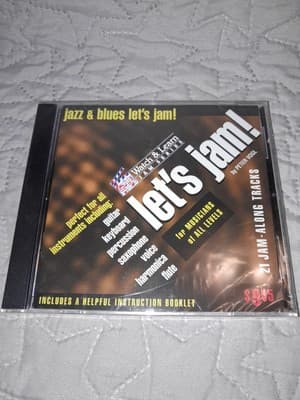Let's Jam! 21 Jazz & Blues Tracks Peter Vogl All Levels Voice Guitar & Etc NEW - Image 1
