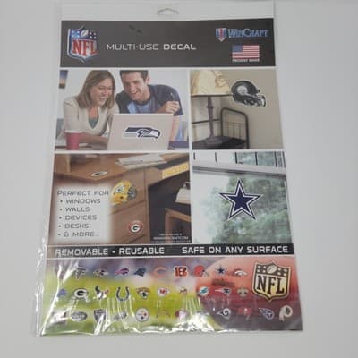 Dallas Cowboys Dak Prescott #4 NFL Multi Use Decal Set 4 Pack 16.5x11 Wincraft - Thumbnail 4