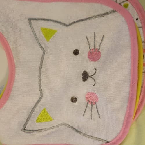 Parents Choice Silicone Scoop Bib Elephant 3 Pk Infant Bibs Cat Baby Feeding Set - Thumbnail 9
