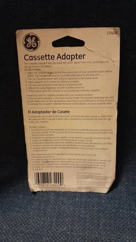 GE Cassette Adapter Car Stereo Converter New 23400 (SEALED) 2014 - Thumbnail 3