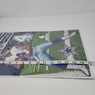 Dallas Cowboys Dak Prescott #4 NFL Multi Use Decal Set 4 Pack 16.5x11 Wincraft - Thumbnail 10