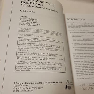 Organizing Your Workspace Odette Pollar Paperback Productivity Time Management - Thumbnail 7