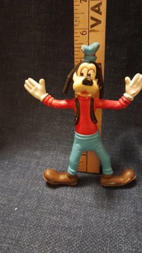 Vintage Goofy Bendable Rubber 5.5" Figure Bend Walt Disney Hong Kong 1978 - Thumbnail 5