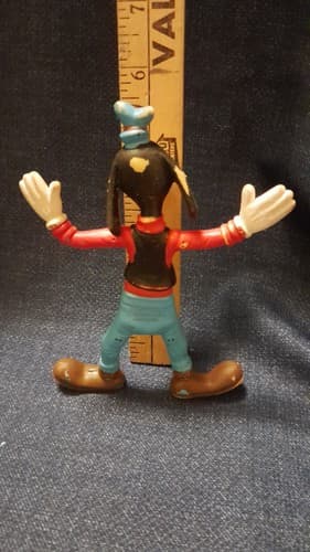 Vintage Goofy Bendable Rubber 5.5" Figure Bend Walt Disney Hong Kong 1978 - Thumbnail 7