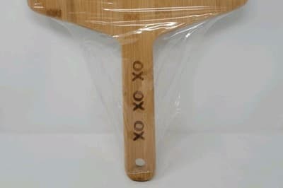 Bamboo Pizza Peel Charcuterie Serving Board Wooden Paddle 12x20 XOXOXO Engraved - Thumbnail 2
