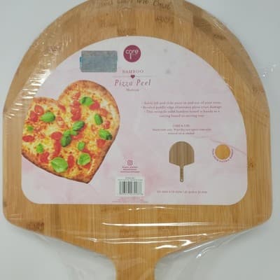 Bamboo Pizza Peel Charcuterie Serving Board Wooden Paddle 12x20 XOXOXO Engraved - Thumbnail 3