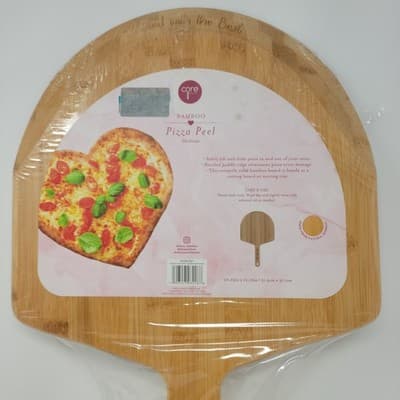 Bamboo Pizza Peel Charcuterie Serving Board Wooden Paddle 12x20 XOXOXO Engraved - Thumbnail 4