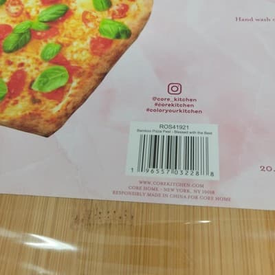 Bamboo Pizza Peel Charcuterie Serving Board Wooden Paddle 12x20 XOXOXO Engraved - Thumbnail 15