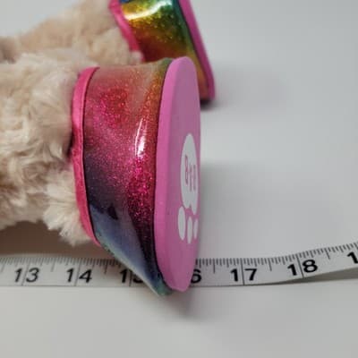 BUILD A BEAR Teddy Bear Plush 16in Beige Swirl Fur Slumber Parties Outfit Shoes - Thumbnail 10