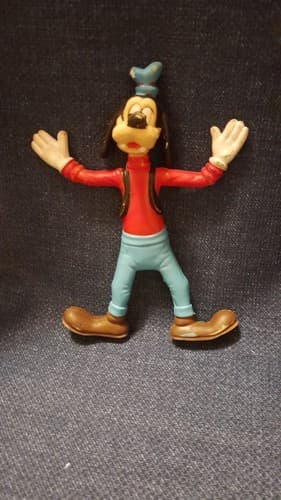Vintage Goofy Bendable Rubber 5.5" Figure Bend Walt Disney Hong Kong 1978 - Thumbnail 3
