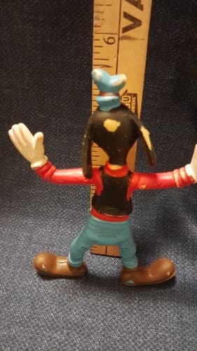 Vintage Goofy Bendable Rubber 5.5" Figure Bend Walt Disney Hong Kong 1978 - Thumbnail 8