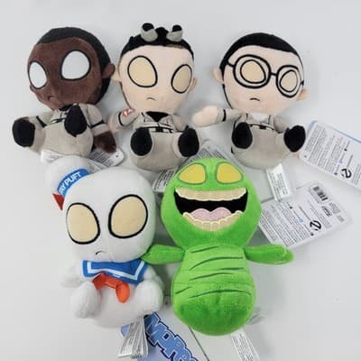 FUNKO Mopeez Ghostbusters Plush Lot Stay Puft Slimer Venkman Egon 5pc 5in - Image 1