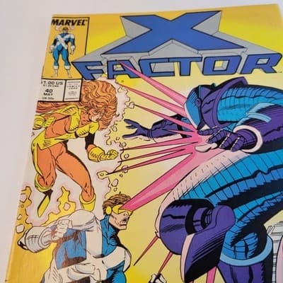 X-Factor #40 Cyclops Jean Grey vs. Apocalypse Marvel Comic 1989 - Thumbnail 5