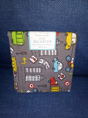 Fat Quarter 100% Cotton - New - Automobiles 18" X 21" Create It Fabric - Image 1