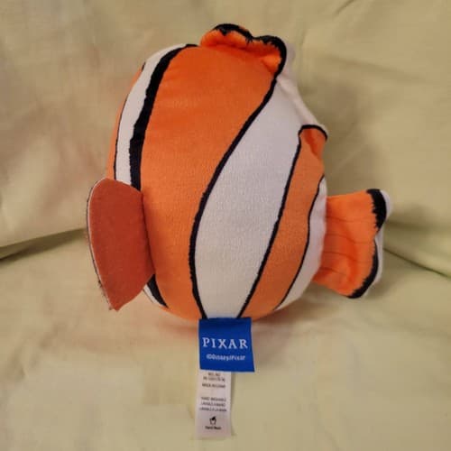 Disney Pixar Nemo Plush Toy Orange Clownfish Stuffed Animal 7" Finding Nemo - Thumbnail 7