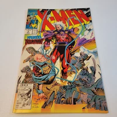 X-Men #2 Marvel Comics 1991 Magneto Triumphant Jim Lee Cover VF Comic Book - Image 1