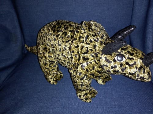 Disney Triceratops Plush Dinosaur 17" Stuffed Animal Discovery Toys Leopard - Thumbnail 3