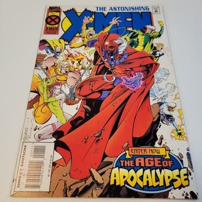 Astonishing X-Men #1 1995 VF Marvel Age of Apocalypse Magneto Cover - Thumbnail 2