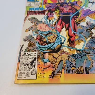 X-Men #2 Marvel Comics 1991 Magneto Triumphant Jim Lee Cover VF Comic Book - Thumbnail 4
