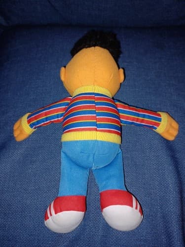 Hasbro 2010 Sesame Street Ernie 10” Plush Doll Soft Toy Vintage Classic - Thumbnail 5