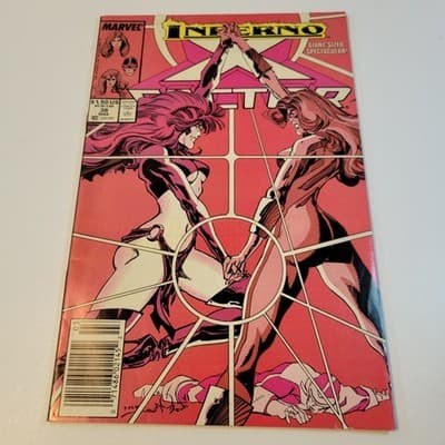 X Factor #38 1988 Inferno Tie In Marvel Comics FN Copycat Storyline - Image 1