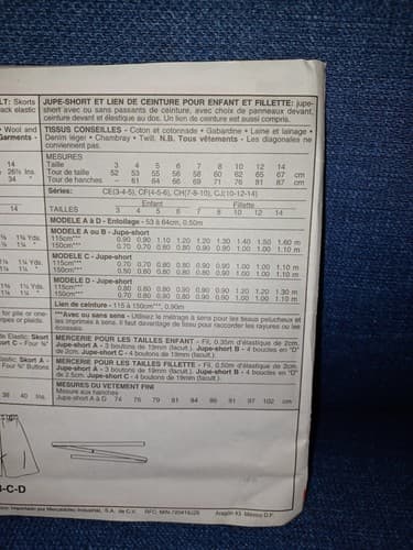 McCall’s 8984 Girls Skorts Pattern 10–14 Preppy 90s Retro School Uniform Uncut - Thumbnail 5