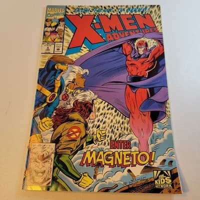 X-MEN Adventures #3 1993 Magneto Storm Cyclops Wolverine Marvel Comic - Thumbnail 2