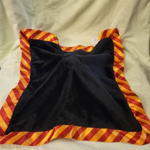 Harry Potter Plush Lovey Security Blanket Gryffindor Black Gold Red Satin Chibi - Thumbnail 7
