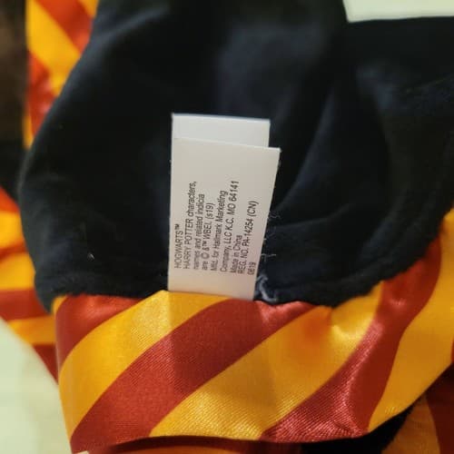 Harry Potter Plush Lovey Security Blanket Gryffindor Black Gold Red Satin Chibi - Thumbnail 9