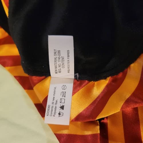 Harry Potter Plush Lovey Security Blanket Gryffindor Black Gold Red Satin Chibi - Thumbnail 10