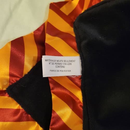 Harry Potter Plush Lovey Security Blanket Gryffindor Black Gold Red Satin Chibi - Thumbnail 8