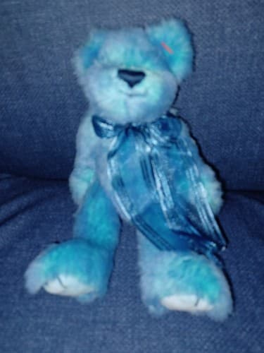 Ty Beanie Baby Azure Bear Blue Plush Stuffed Animal Toy Gift 8 Inch - Image 1