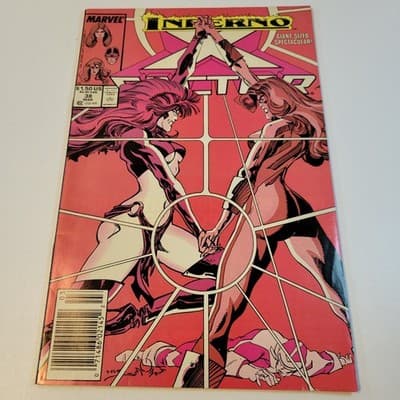 X Factor #38 1988 Inferno Tie In Marvel Comics FN Copycat Storyline - Thumbnail 2