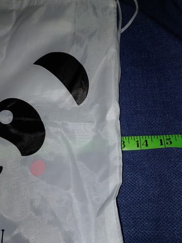 Disney Parks Orlando Yak & Yeti Cinch Sack Bag Backpack White Panda 13" x 16" - Thumbnail 5