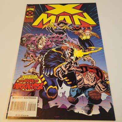 X-Man #2 1995 Marvel Comics Age of Apocalypse Steve Skroce Cover NM Comic Book - Thumbnail 2