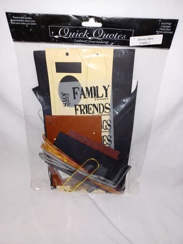 Skinny Mini Canvas Kits Quick Quotes Instant Journaling - Image 1
