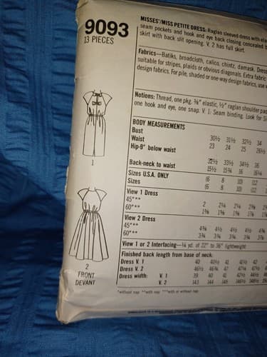 Simplicity 9093 Dress Pattern Sz 6–10 80s Cottagecore Bow Feminine Uncut OOP - Thumbnail 3