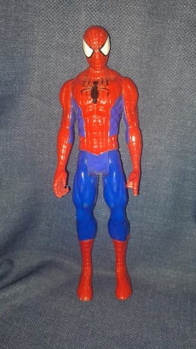 Spiderman Action Figure 12’’ 2013 Movable Arms Legs Head Red Blue - Image 1