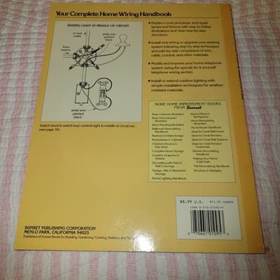 Sunset Home Improvement 2 Book Basic Plumbing & Wiring Illustrated 83 DIY Guides - Thumbnail 14