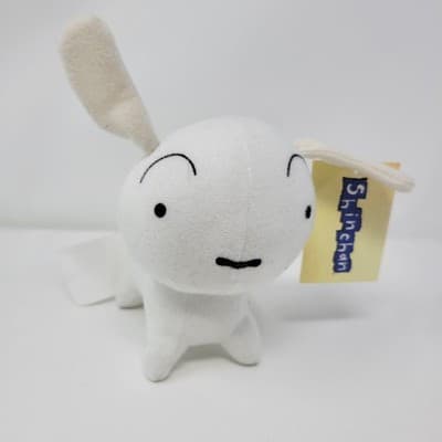 FUNIMATION Crayon ShinChan Shiro White Dog Plush 7in White Anime Rare 2008 - Thumbnail 2