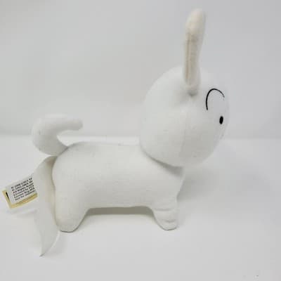 FUNIMATION Crayon ShinChan Shiro White Dog Plush 7in White Anime Rare 2008 - Image 1
