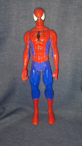 Spiderman Action Figure 12’’ 2013 Movable Arms Legs Head Red Blue - Thumbnail 2