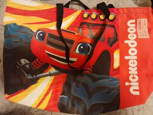 Tenage Mutant Ninja Turtles & Cars Tote Bag Dual Sided 22"×15" Excellent Condit - Thumbnail 2