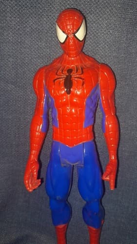 Spiderman Action Figure 12’’ 2013 Movable Arms Legs Head Red Blue - Thumbnail 3