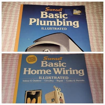 Sunset Home Improvement 2 Book Basic Plumbing & Wiring Illustrated 83 DIY Guides - Thumbnail 11