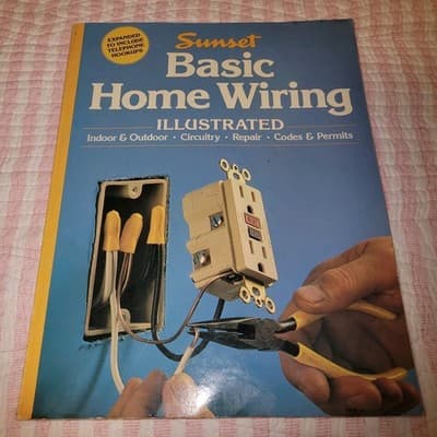 Sunset Home Improvement 2 Book Basic Plumbing & Wiring Illustrated 83 DIY Guides - Thumbnail 13